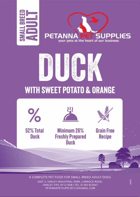 Small Breed Duck With Sweet Potato & Orange