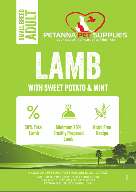 Small Breed Lamb With Sweet Potato & Mint